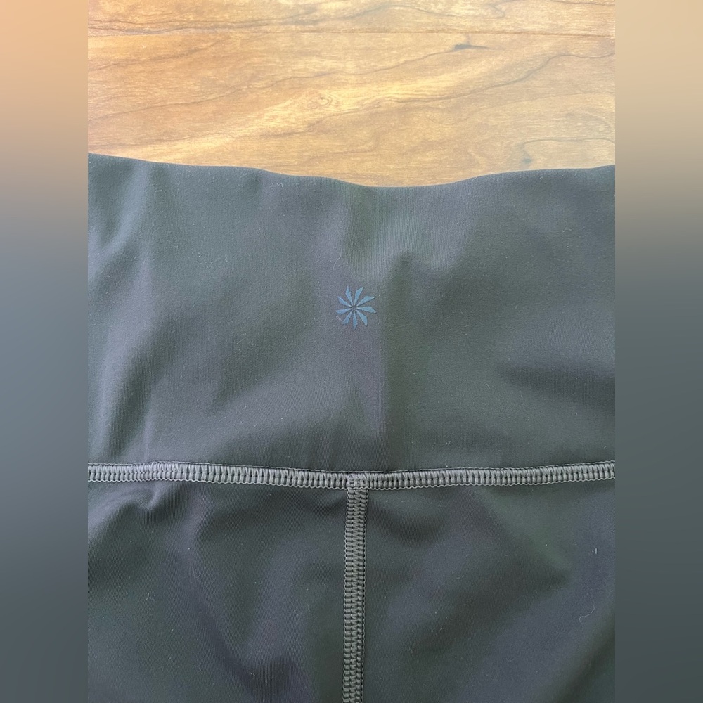 Athleta Persistence Laser Cut 7/8 Grey Leggings - Picture 4 of 7